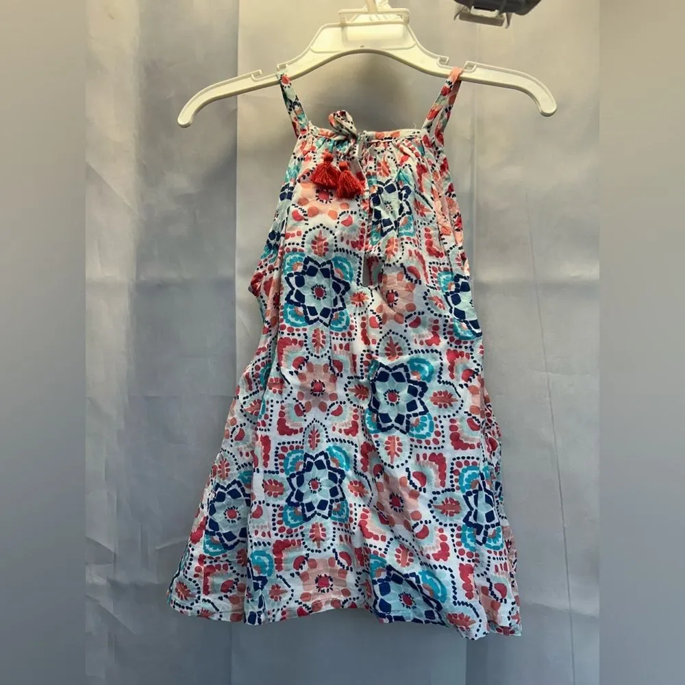 Artisan NY Floral Patterned Kids Dress and shorts set- Pink and Blue, size 2T